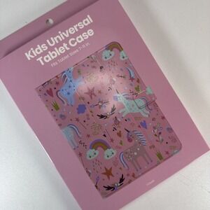 Kids Universal Tablet Case Unicorn‎ Rainbow Pink Fits 7–11" Tablets New